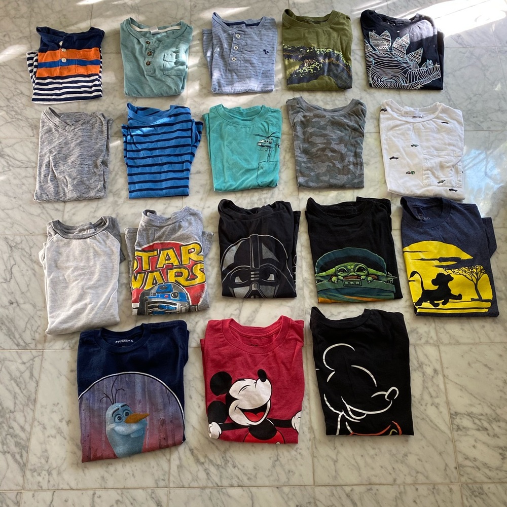 Boys Short Sleeve Shirt Bundle of 18 GUC